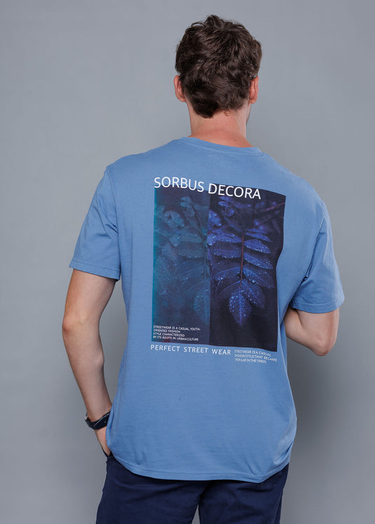 Casual Wear Graphic Printed Crew Neck T-Shirt