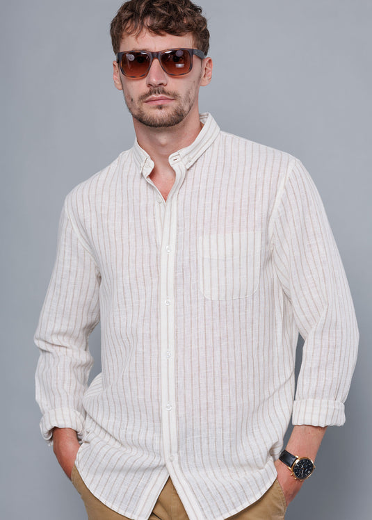 Casual Wear Stripe L/S Shirt