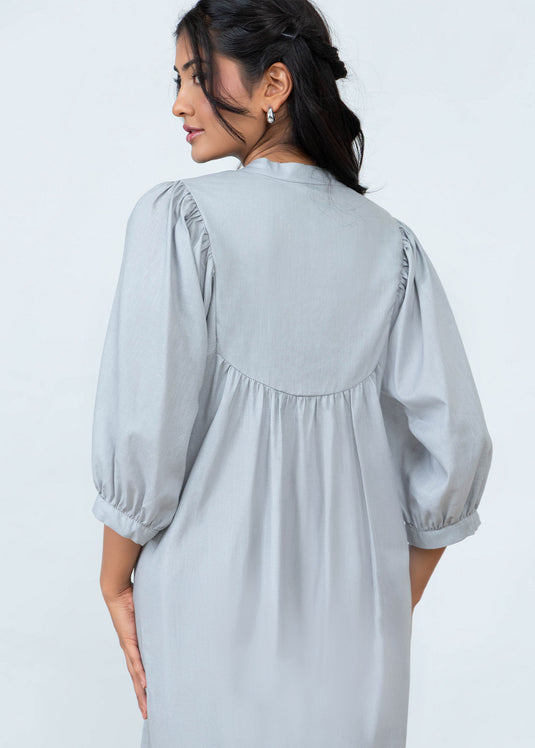 Boho Dress With Front Yoke