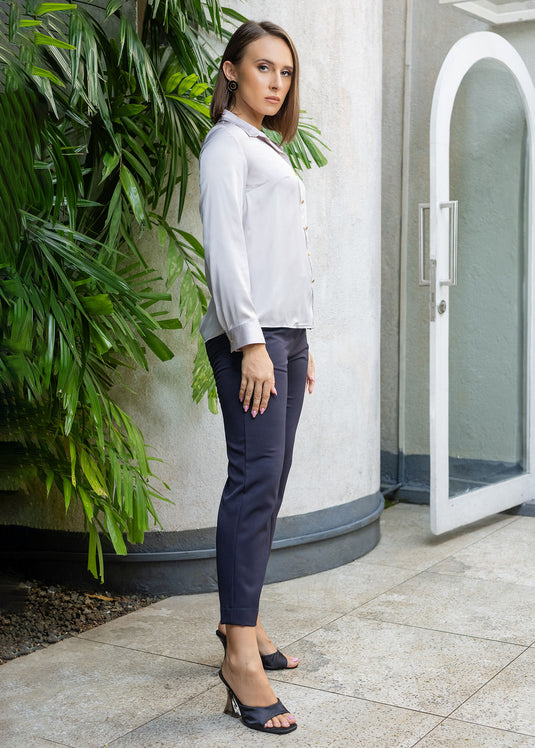 Basic satin shirt