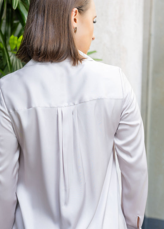 Basic satin shirt