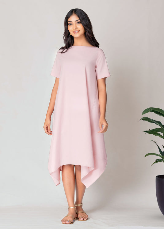 Asymmetrical Hem Dress