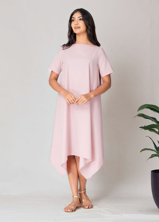 Asymmetrical Hem Dress