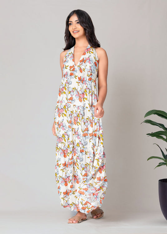Halter Neck Maxi Dress