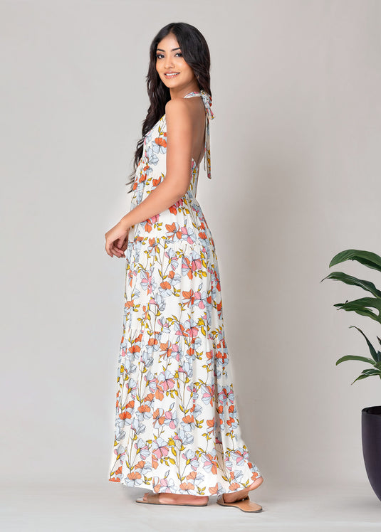 Halter Neck Maxi Dress