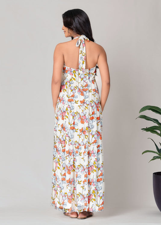 Halter Neck Maxi Dress