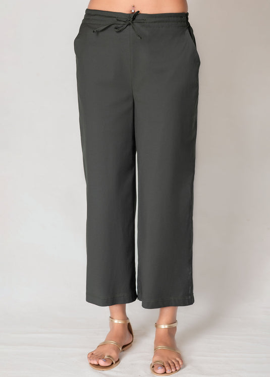 Cropped Pant With Draw Cord