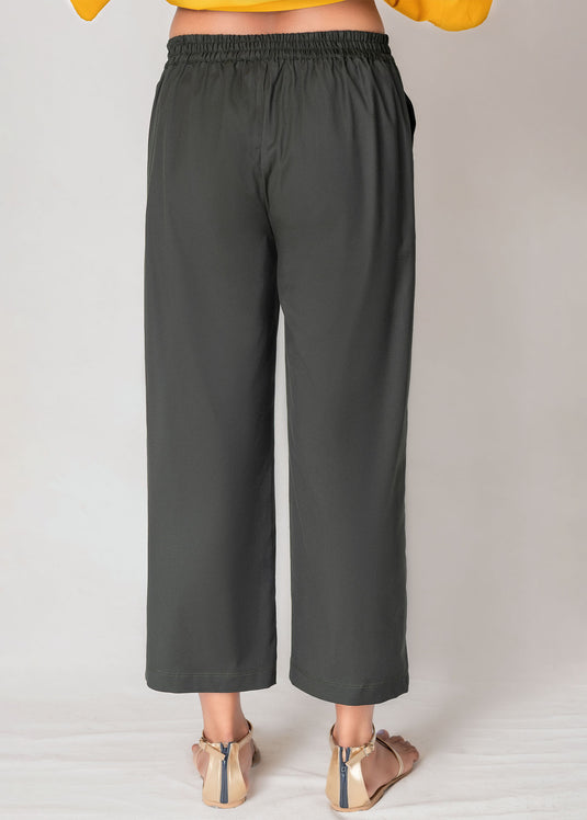 Cropped Pant With Draw Cord