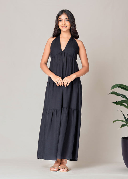 Halter Neck Maxi Dress