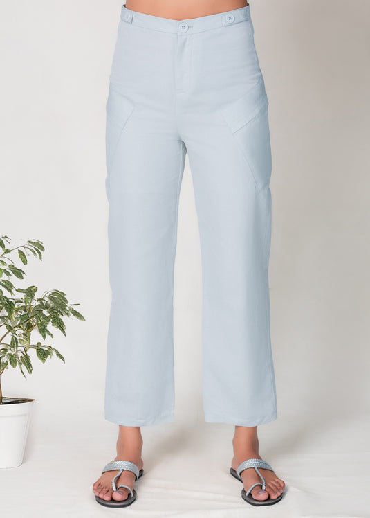 Pant With Pocket And Button Detail