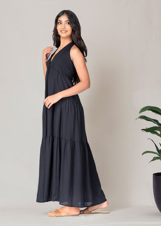 Halter Neck Maxi Dress