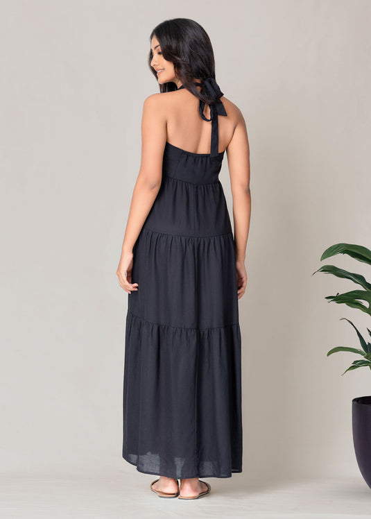 Halter Neck Maxi Dress