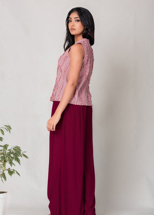 Frill Detailed Sleeveless Blouse