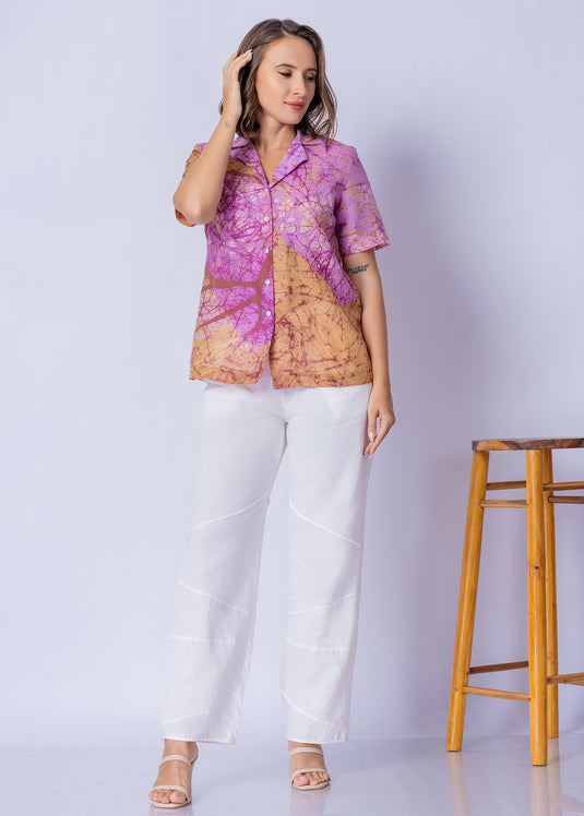 Batik Collared Blouse