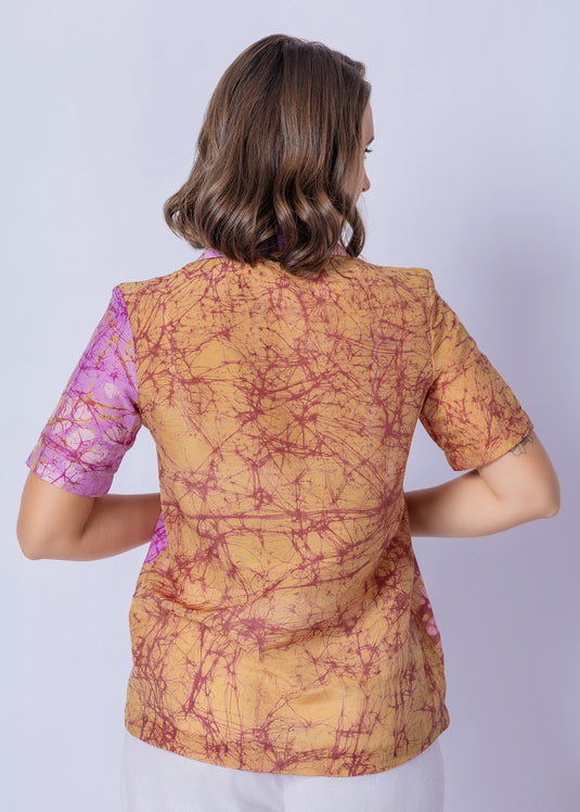 Batik Collared Blouse