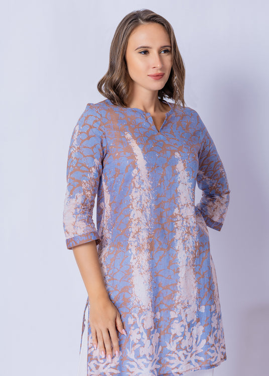 Batik Kurta Top