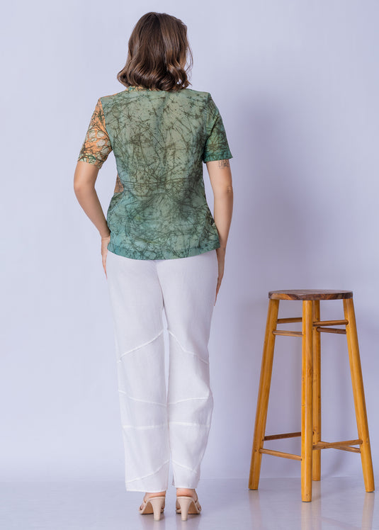 Batik Collared Blouse