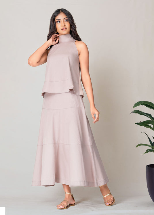 Halter Neck Blouse With Back Tie
