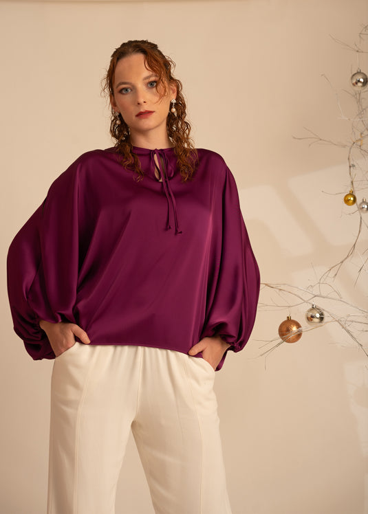 Kaftan Blouse With Front Tie