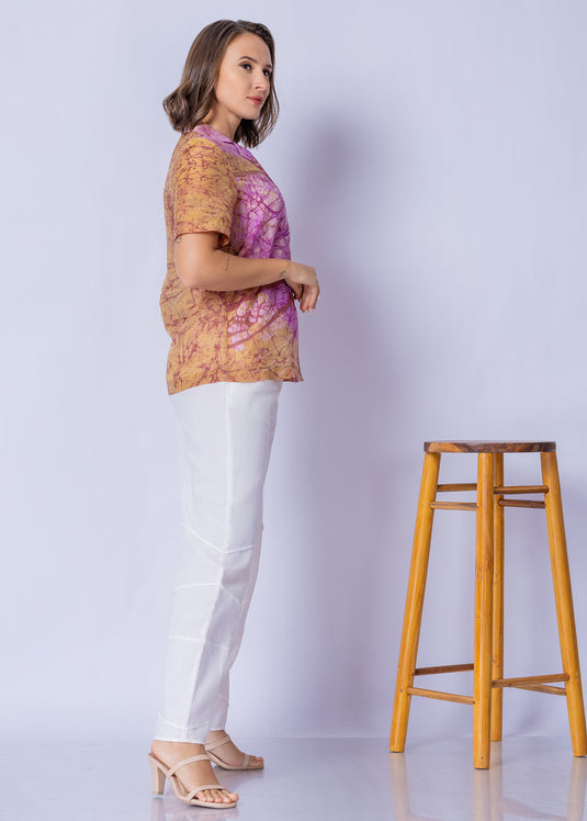 Batik Collared Blouse