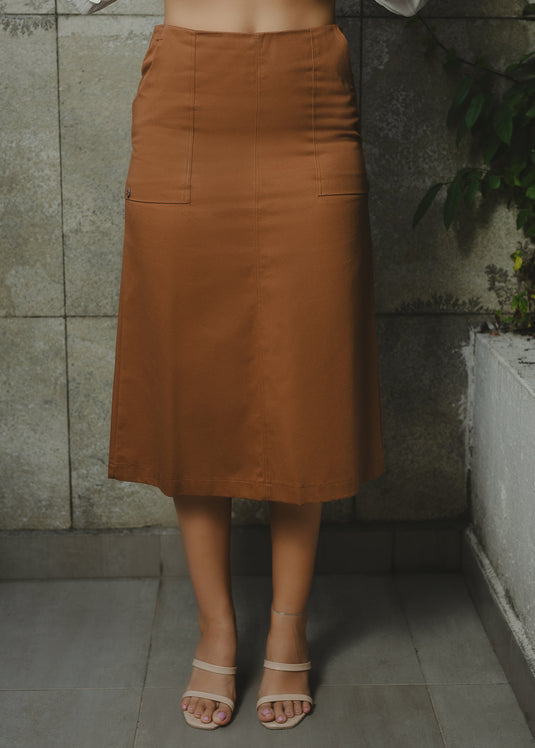 Basic Skirt With Large Pockets
