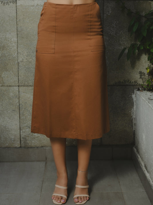 Basic Skirt With Large Pockets
