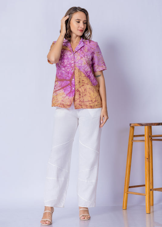 Batik Collared Blouse