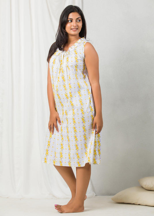 Frill detailed nightgown