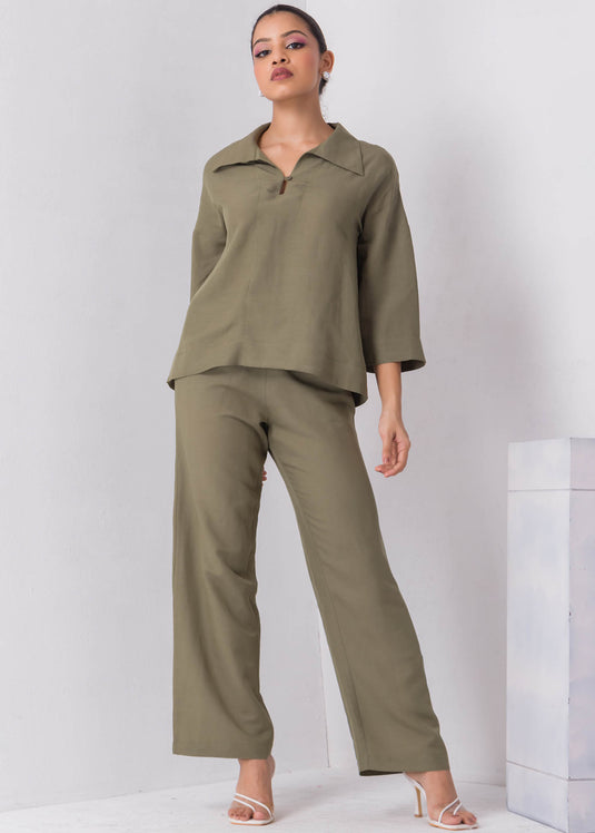 Wide Collar Blouse