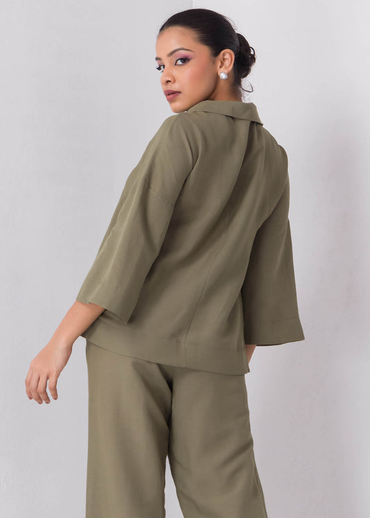 Wide Collar Blouse