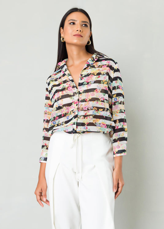 Printed basic shirt