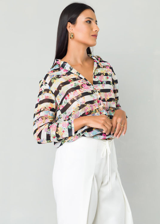 Printed basic shirt