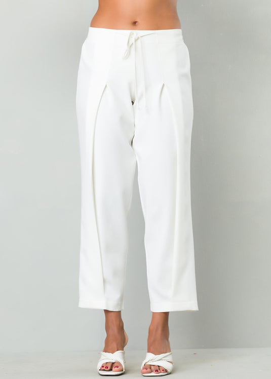 Pleat detailed pant
