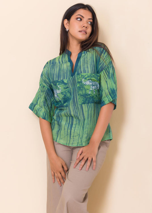 Batik Elephant Printed Top