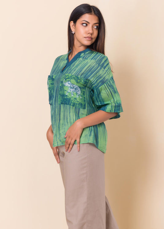 Batik Elephant Printed Top