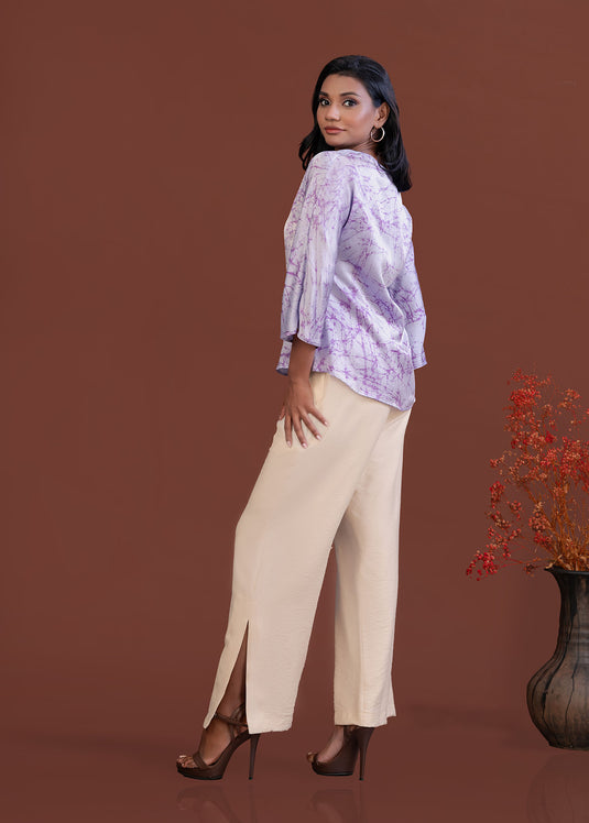 Batik v- neck top