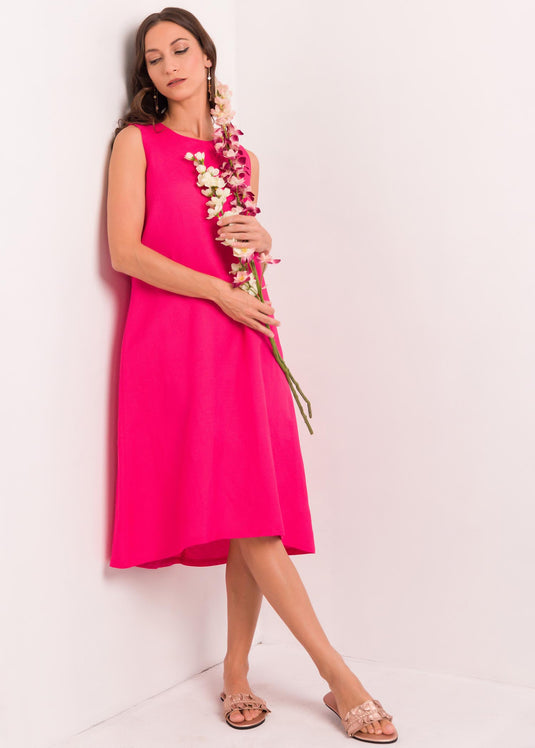 Side Button Detail Dress
