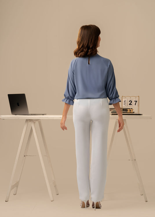 Pleat detailed blouse