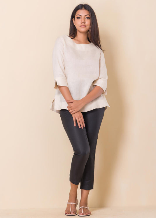 Basic linen blouse