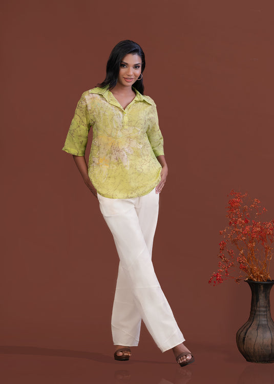 Batik Floral Blouse