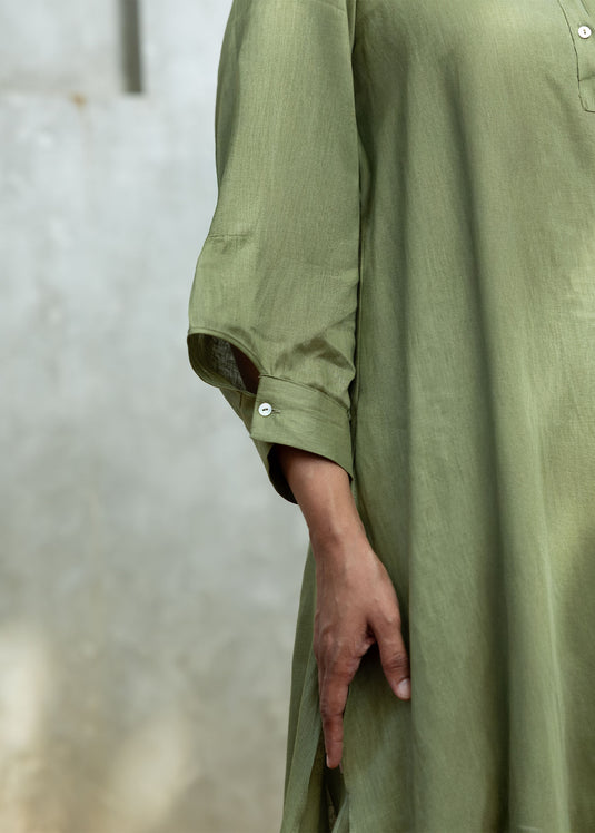 Long length kurtha top with sleeve detail