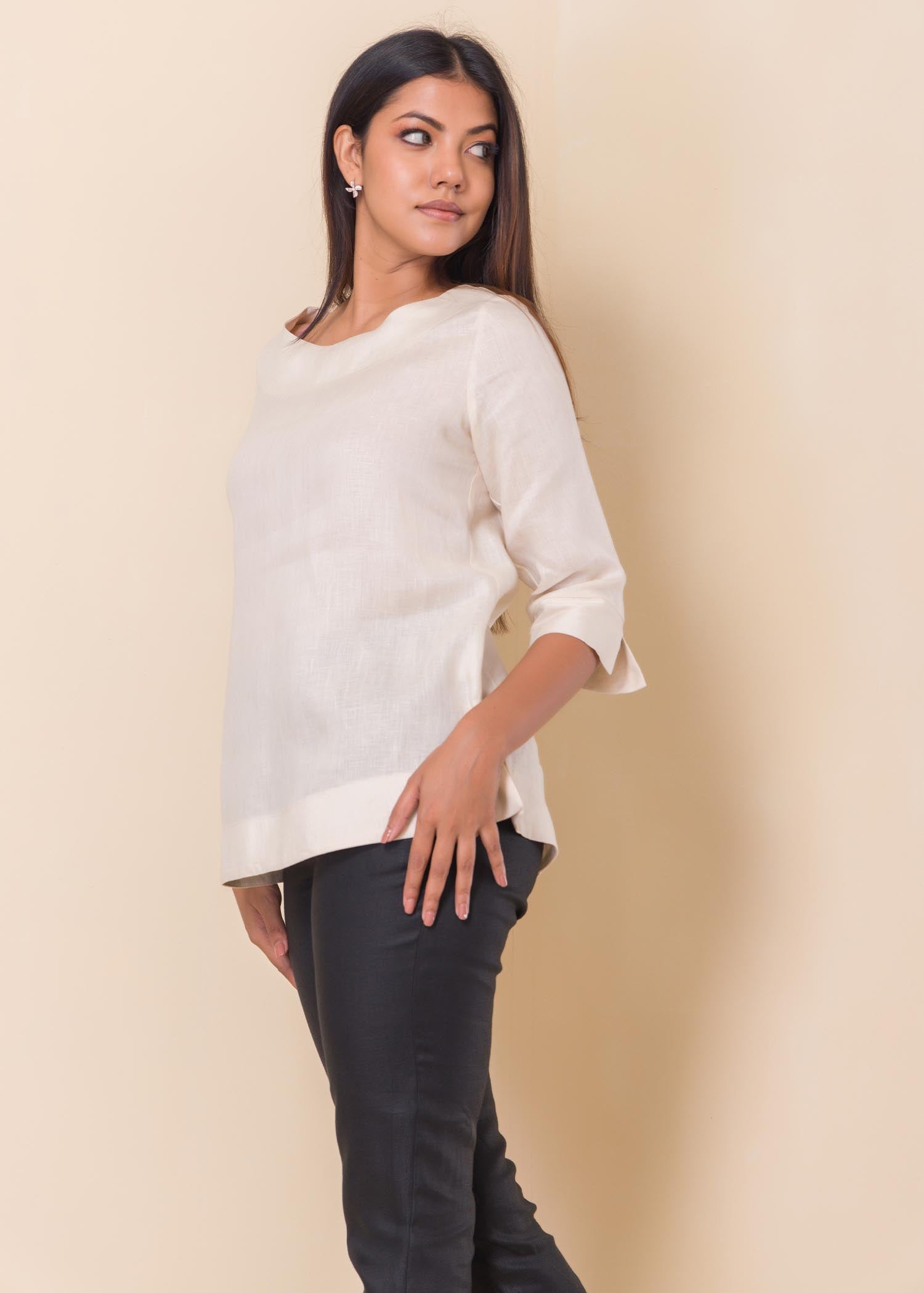 Basic linen blouse