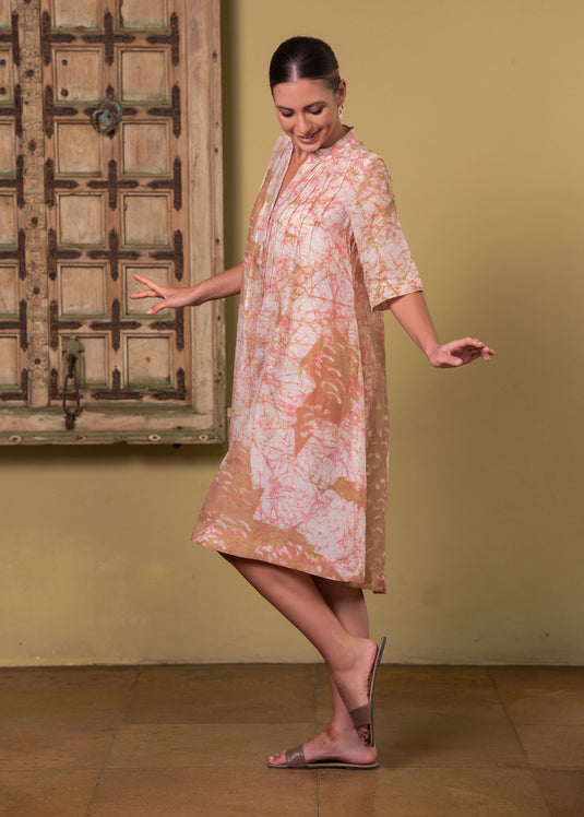 Batik pin tuk dress