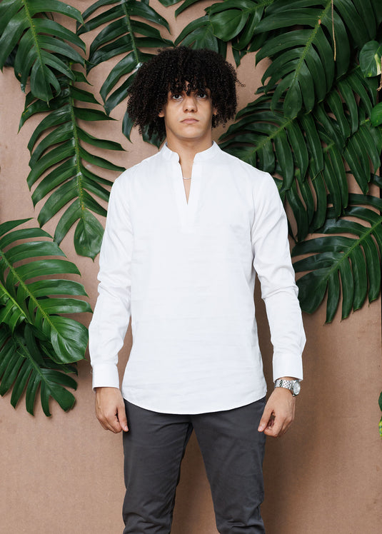 Mao Collar L/S Shirt