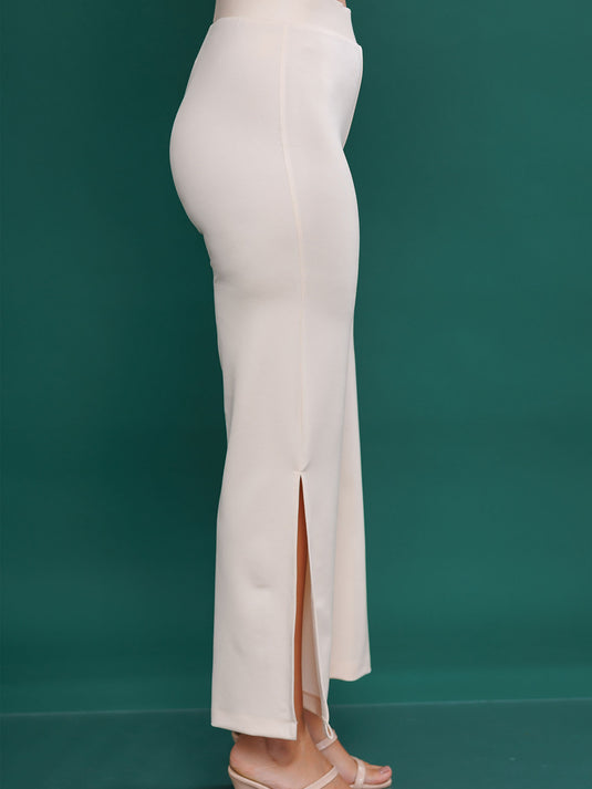 High waisted pant with side slits