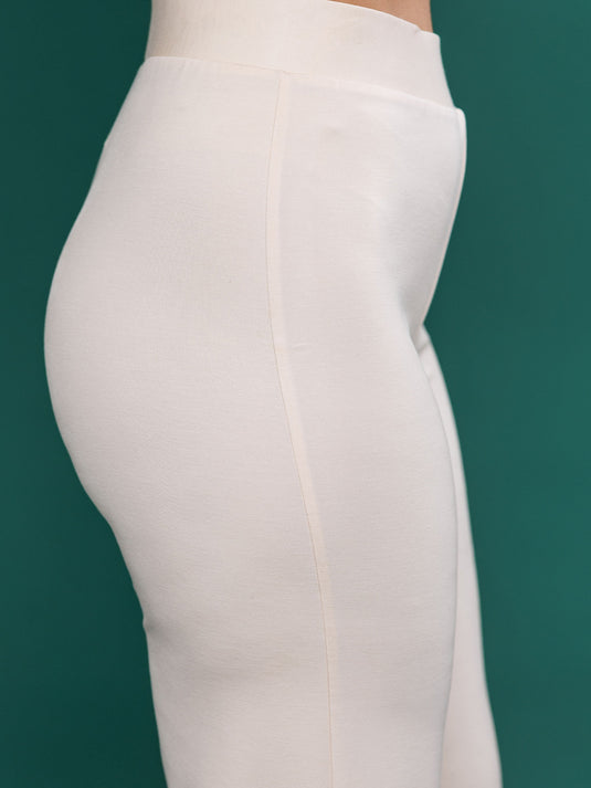 High waisted pant with side slits