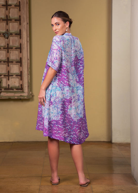 Batik pin tuk dress