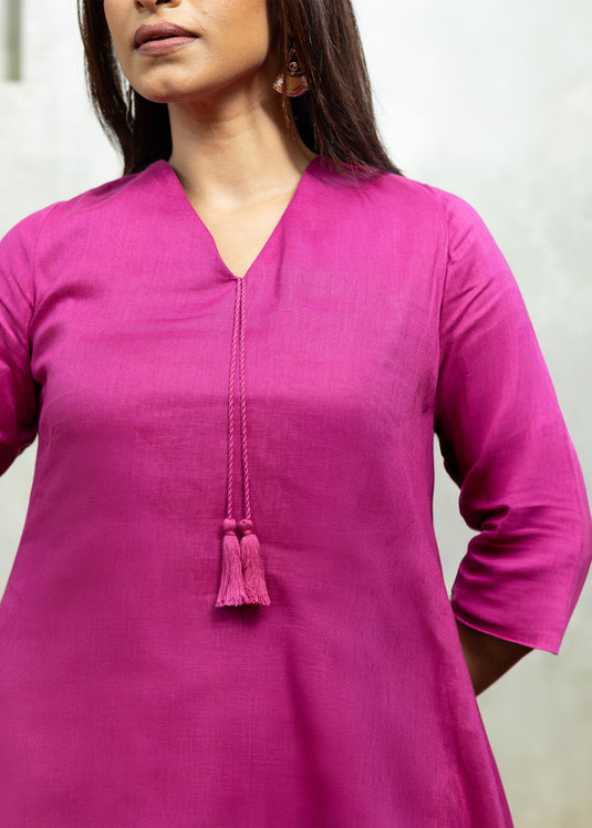 Long length kurtha top with tassel