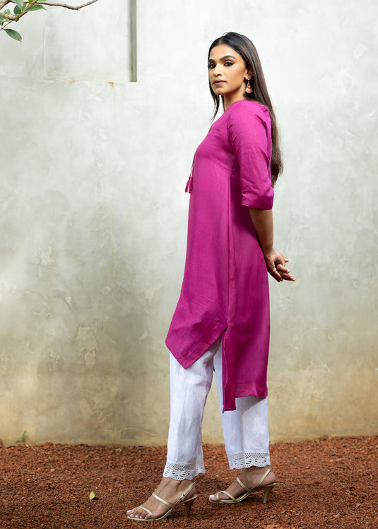 Long length kurtha top with tassel