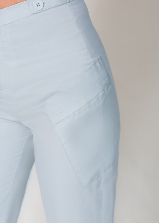 Pant With Pocket And Button Detail